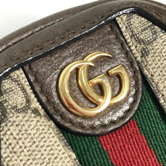 GUCCI 645123 GG Shelly line Ophidia Key Chain Wallet Coin Compartment coin purse - Picture 5 of 14